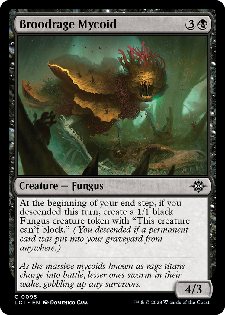 Image of Broodrage Mycoid (LCI-095) - The Lost Caverns of Ixalan Foil