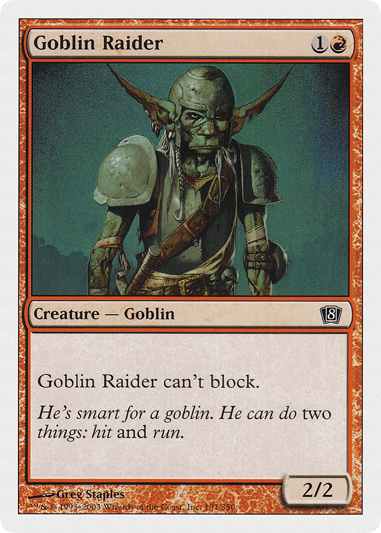 Image of Goblin Raider (8ED-191) - 8th Edition