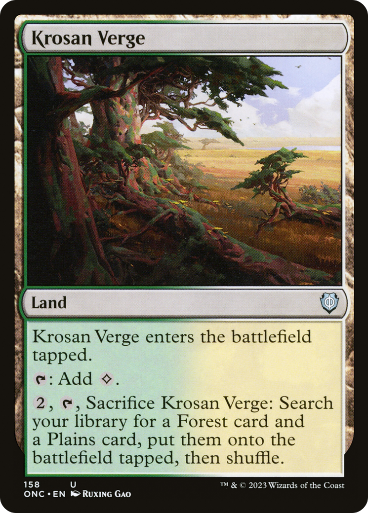Image of Krosan Verge (ONC-158) - Phyrexia: All Will Be One Commander