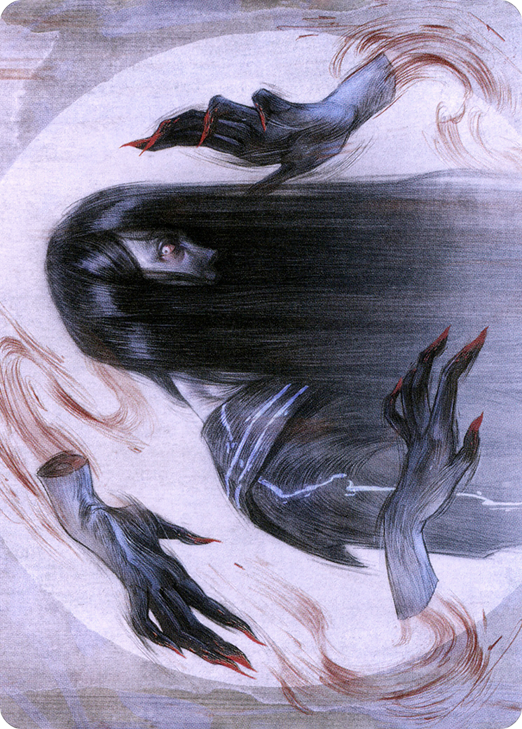 Image of Clawing Torment // Clawing Torment (ANEO-032) - Neon Dynasty Art Series (Borderless) Foil