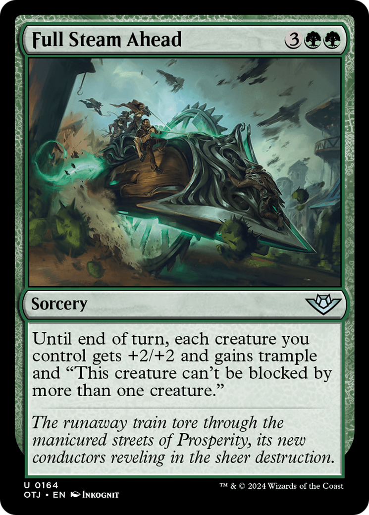 Image of Full Steam Ahead (OTJ-164) - Outlaws of Thunder Junction Foil
