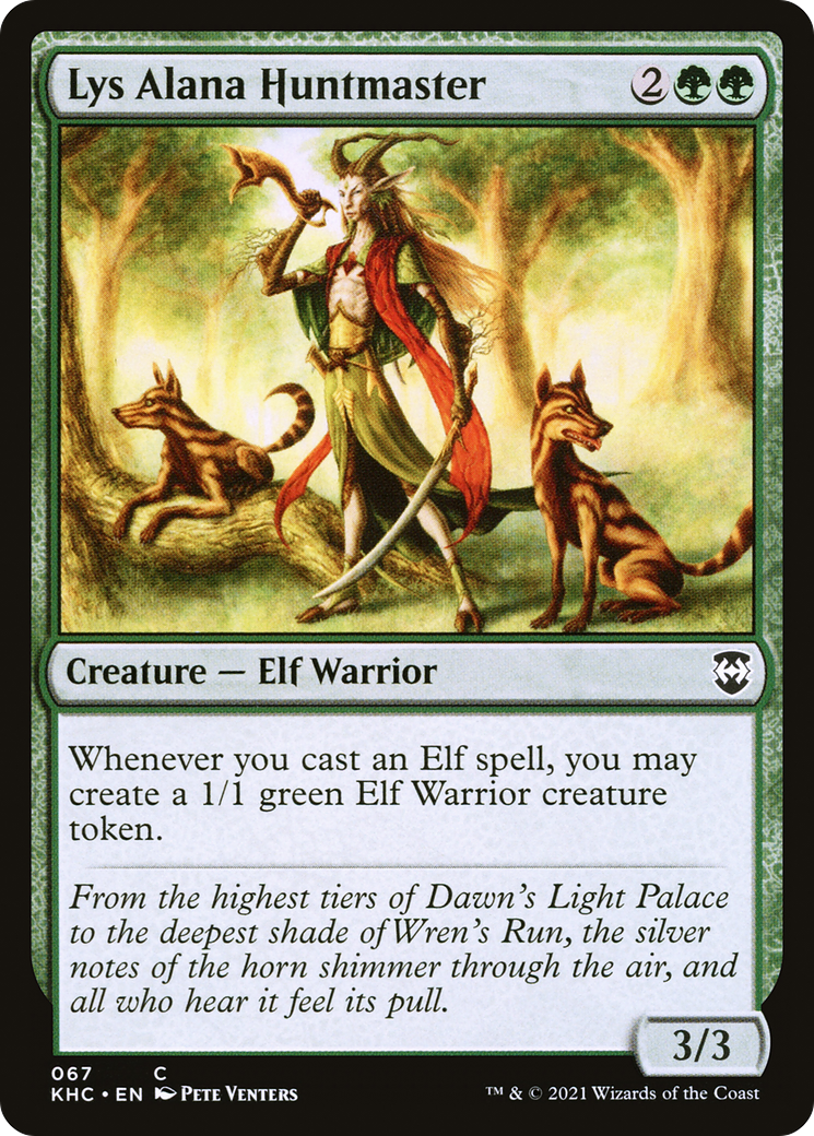 Image of Lys Alana Huntmaster (KHC-067) - Kaldheim Commander
