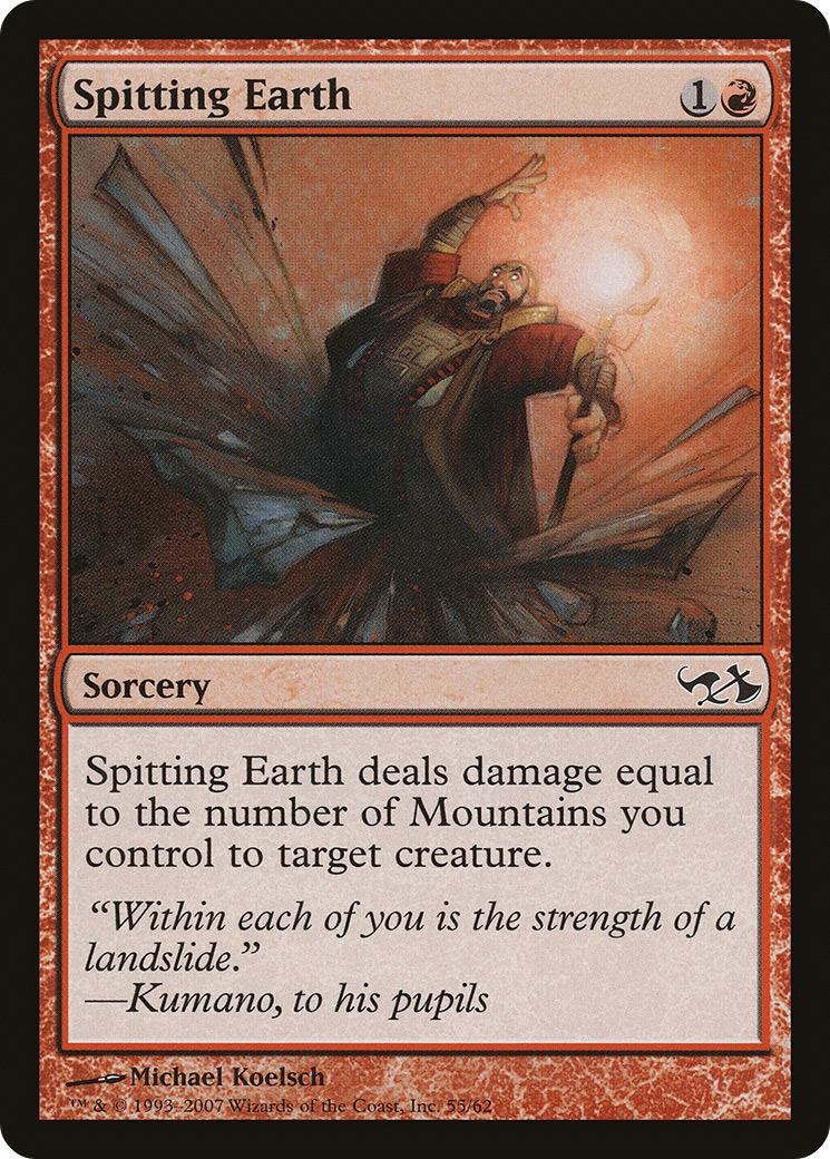 Image of Spitting Earth (EVG-055) - Duel Decks: Elves vs. Goblins