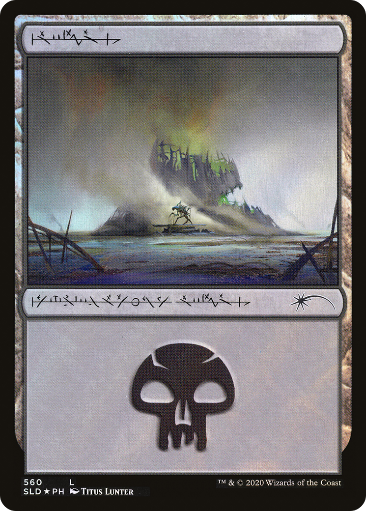 Image of Swamp (560) (SLD-560) - Secret Lair Drop Foil