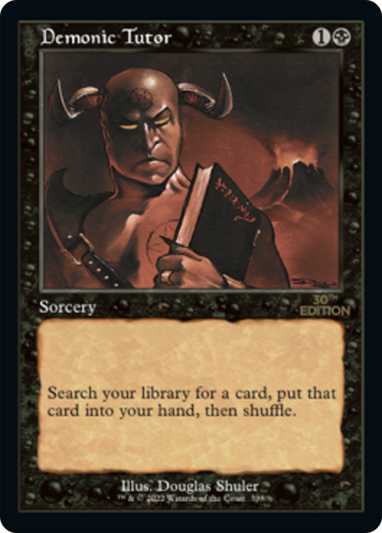 Image of Demonic Tutor (Retro Frame) (30A-398) - 30th Anniversary Edition
