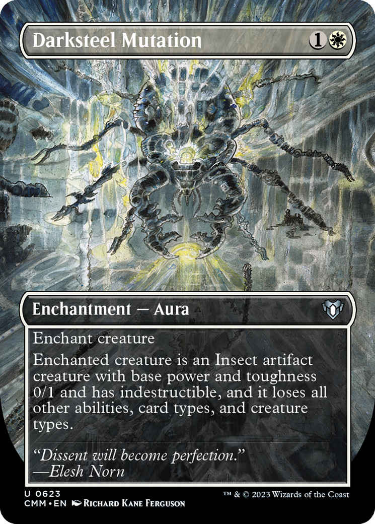 Image of Darksteel Mutation (Borderless) (CMM-623) - Commander Masters (Borderless)