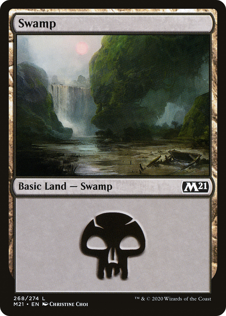 Image of Swamp (268) (M21-268) - Core Set 2021