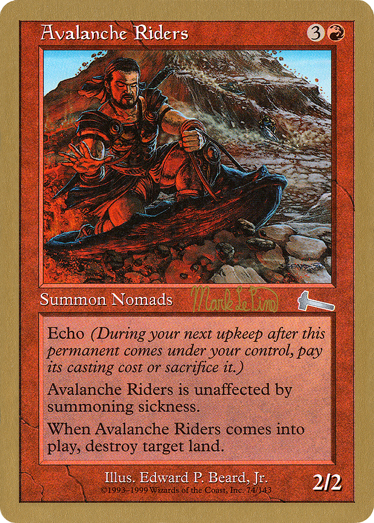 Image of Avalanche Riders - 1999 Mark Le Pine (ULG) (WCD-) - World Championship Decks 1999