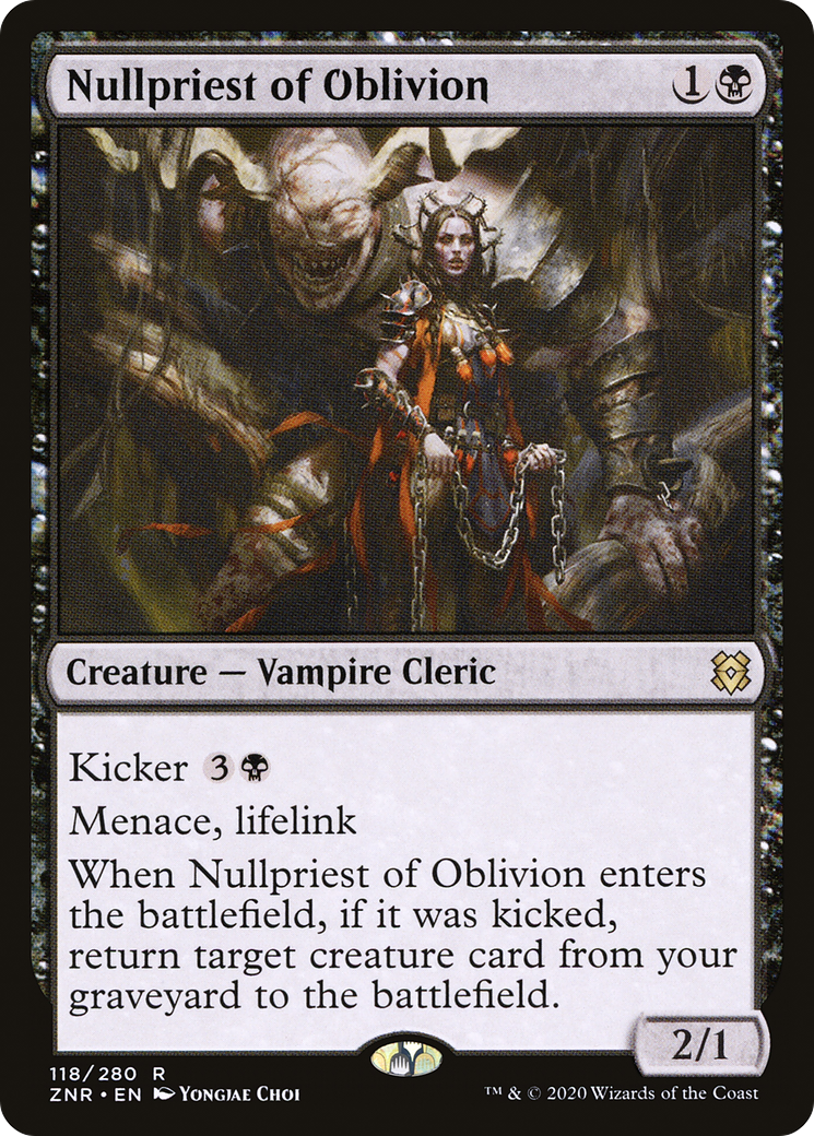 Image of Nullpriest of Oblivion (ZNR-118) - Zendikar Rising
