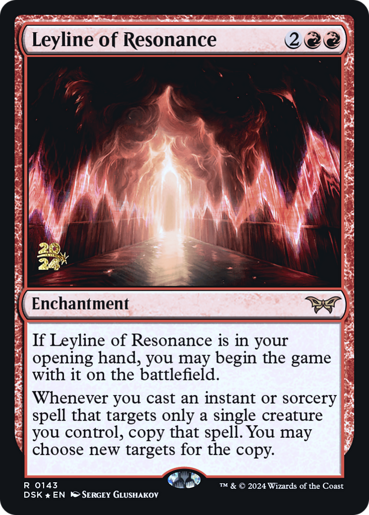 Image of Leyline of Resonance (PRE-143) - Duskmourn: House of Horror Promos Foil