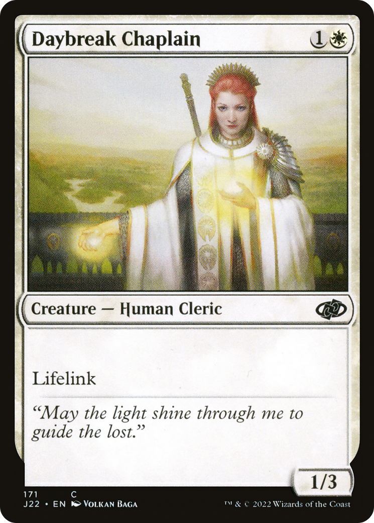 Image of Daybreak Chaplain (J22-171) - Jumpstart 2022