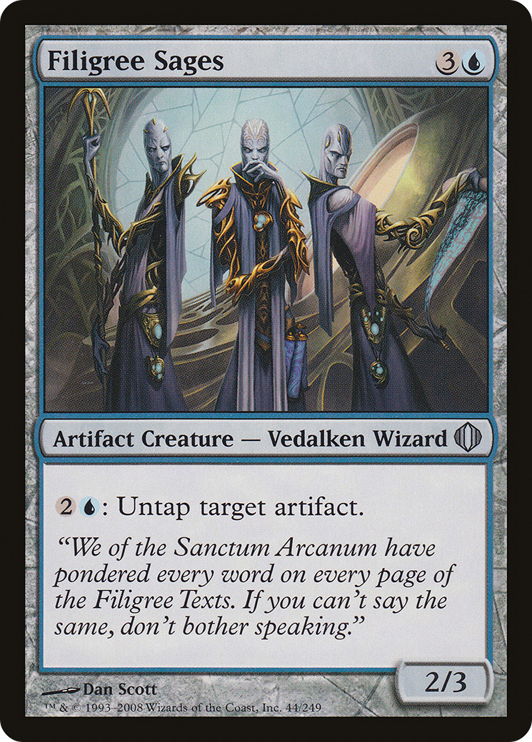 Image of Filigree Sages (ALA-044) - Shards of Alara Foil