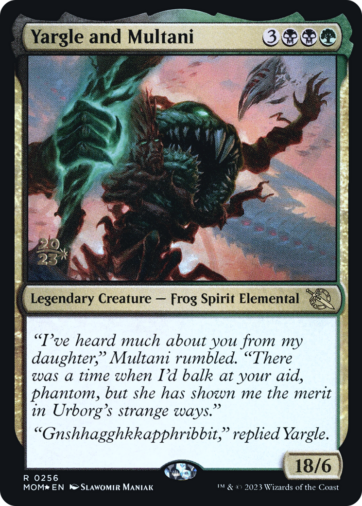 Image of Yargle and Multani (PRE-256) - March of the Machine Promos Foil