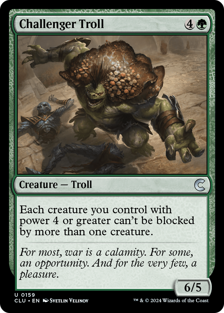Image of Challenger Troll (CLU-159) - Ravnica: Clue Edition