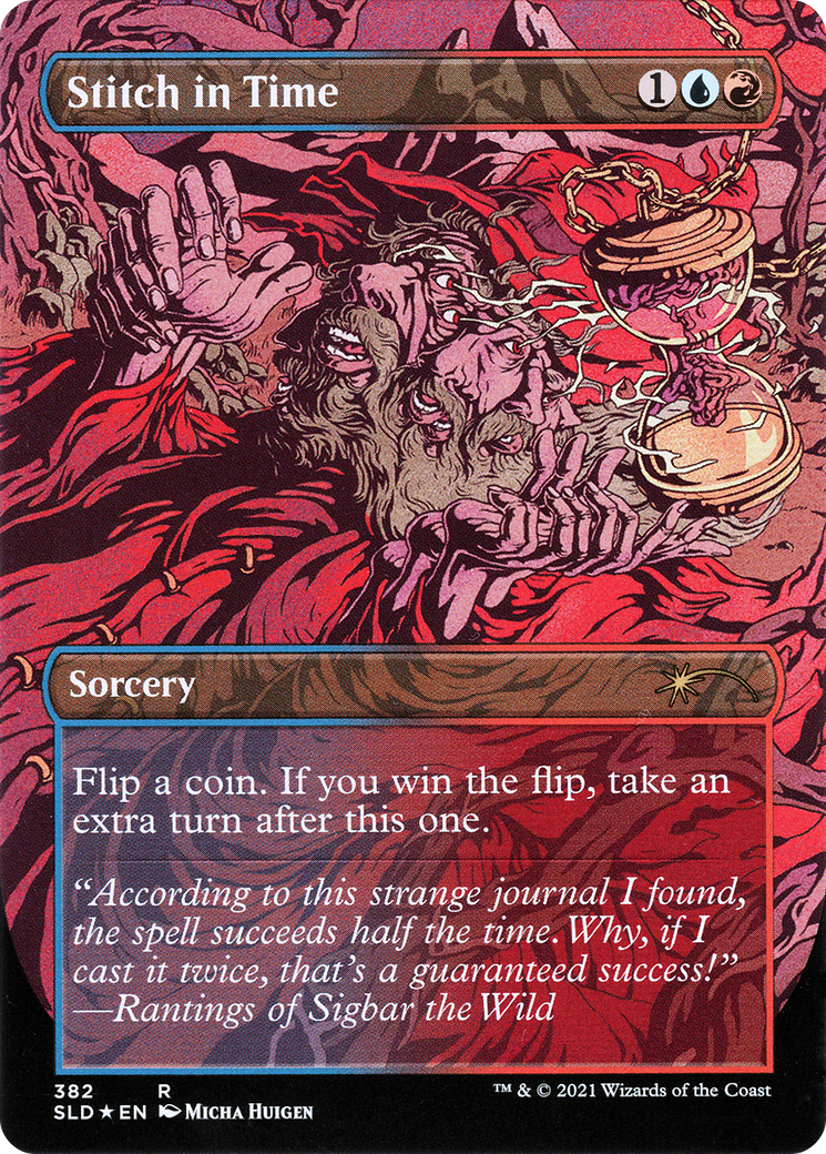 Image of Stitch in Time (SLD-382) - Secret Lair Drop (Borderless) Foil