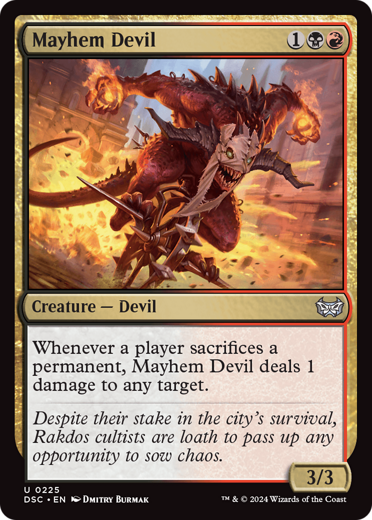 Image of Mayhem Devil (DSC-225) - Duskmourn: House of Horror Commander