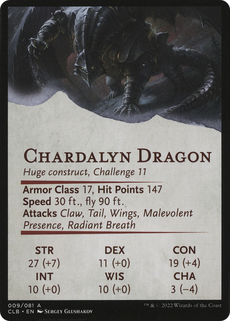Image of Chardalyn Dragon // Chardalyn Dragon (ACLB-009) - Battle for Baldur's Gate Art Series (Borderless) Foil