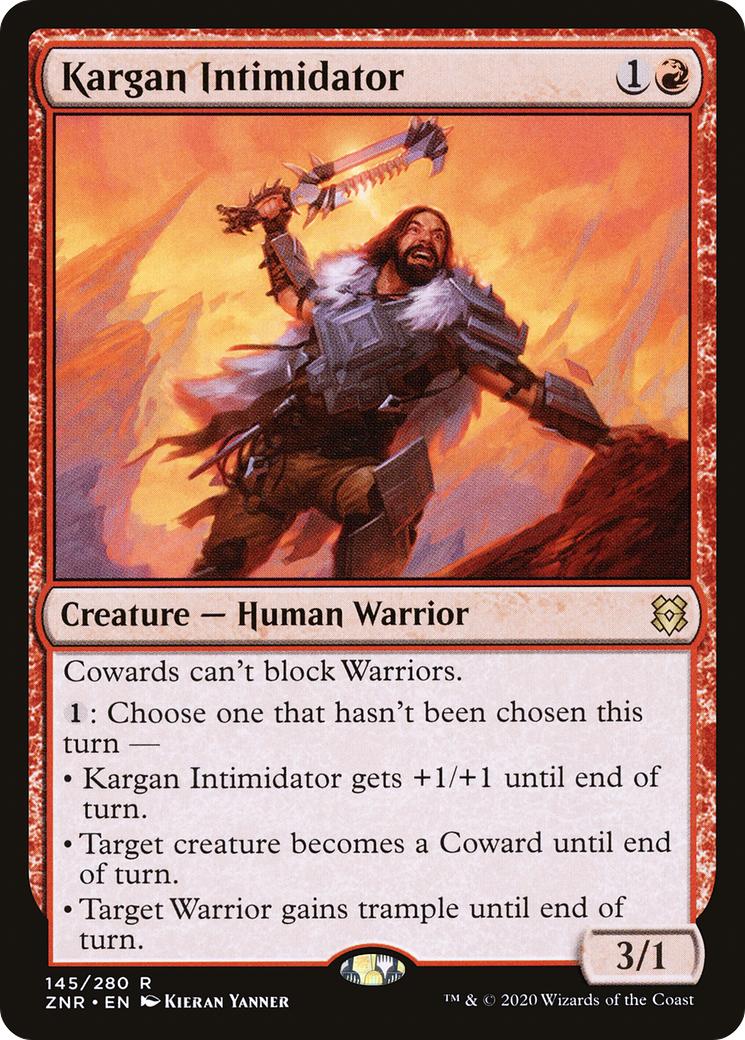 Image of Kargan Intimidator (ZNR-145) - Zendikar Rising