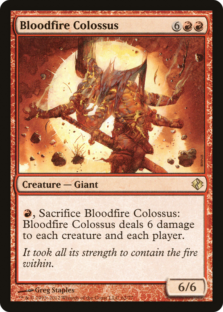 Image of Bloodfire Colossus (DDI-062) - Duel Decks: Venser vs. Koth