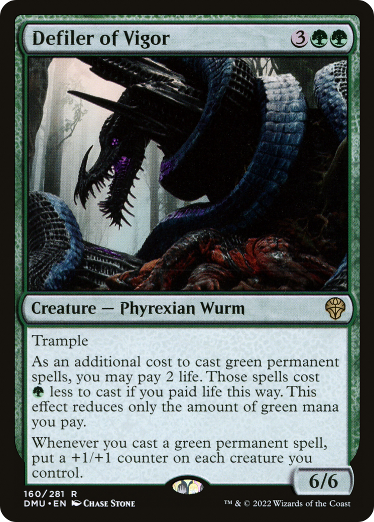 Image of Defiler of Vigor (DMU-160) - Dominaria United Foil
