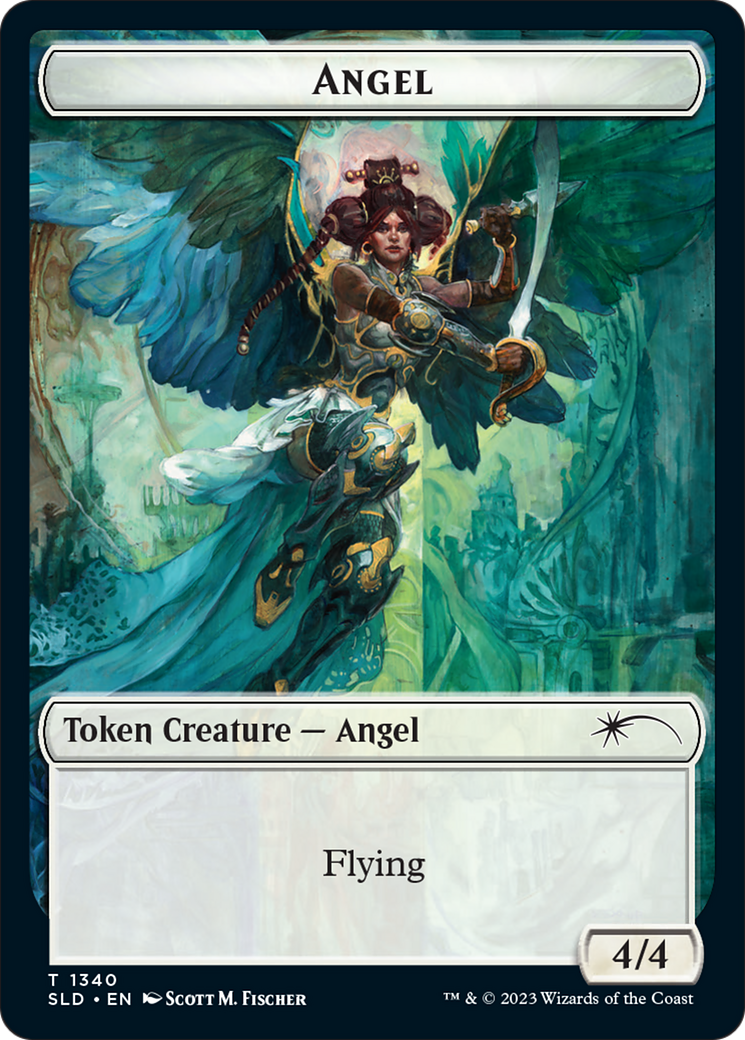 Image of Angel (SLD) // Soldier (GRN) Double-sided Token (SLD-1340 // 2) - Secret Lair Drop