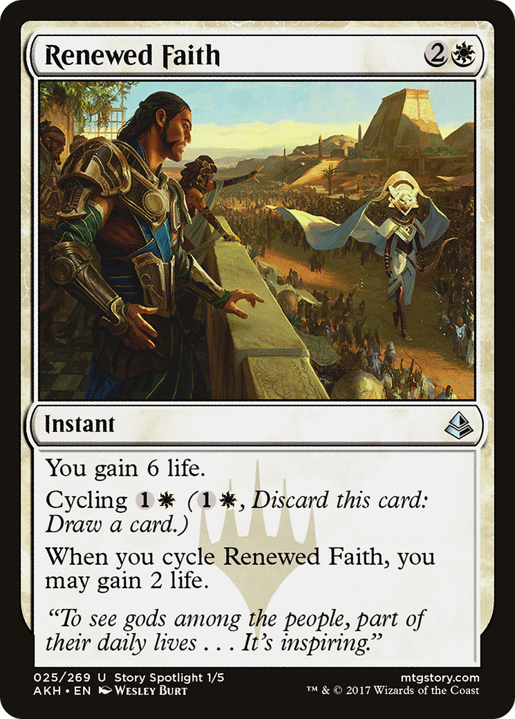 Image of Renewed Faith (AKH-025) - Amonkhet Foil
