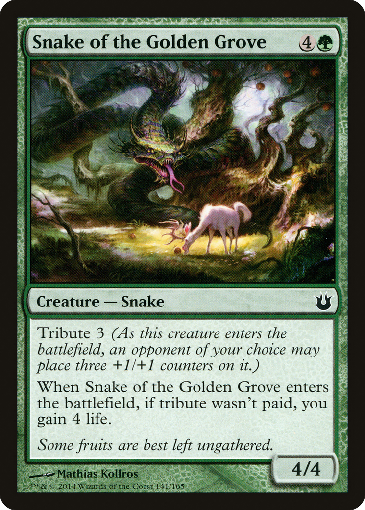 Image of Snake of the Golden Grove (BNG-141) - Born of the Gods Foil