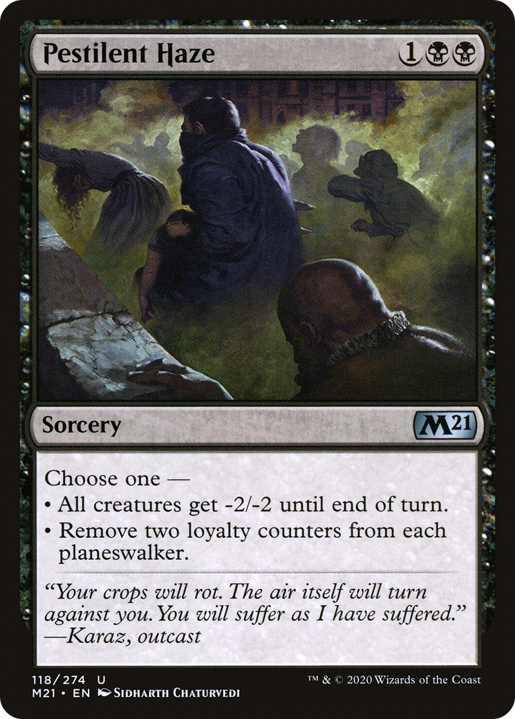 Image of Pestilent Haze (M21-118) - Core Set 2021 Foil
