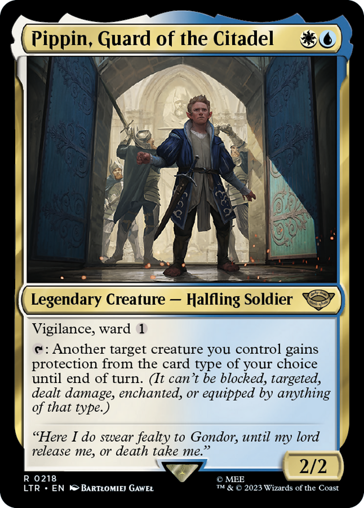 Image of Pippin, Guard of the Citadel (LTR-218) - The Lord of the Rings: Tales of Middle-earth Foil