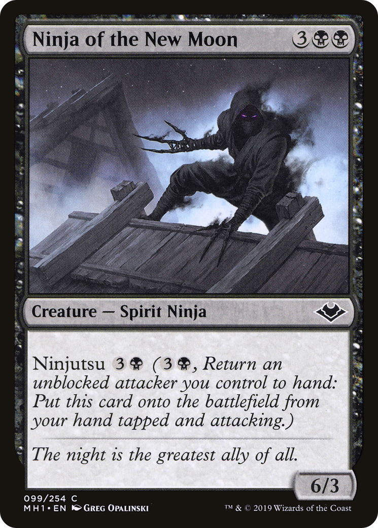 Image of Ninja of the New Moon (MH1-099) - Modern Horizons Foil