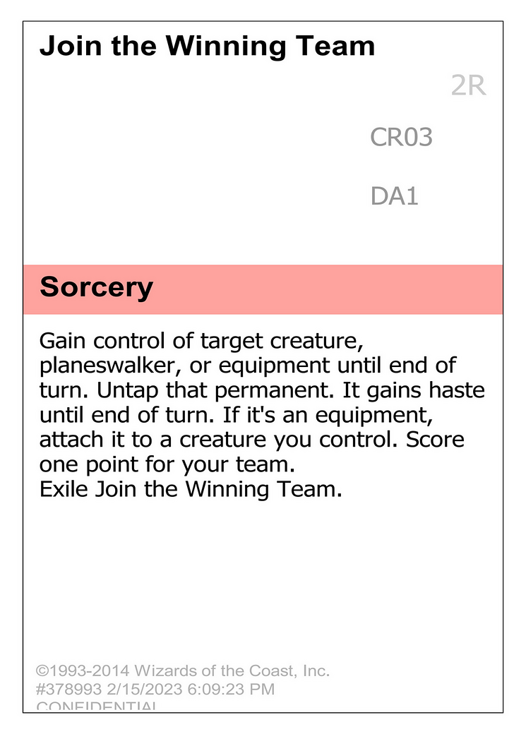 Image of Join the Winning Team (UNK-CR03D) - Unknown Event