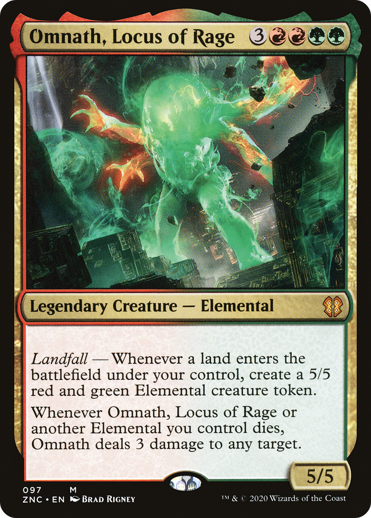 Image of Omnath, Locus of Rage (ZNC-097) - Zendikar Rising Commander