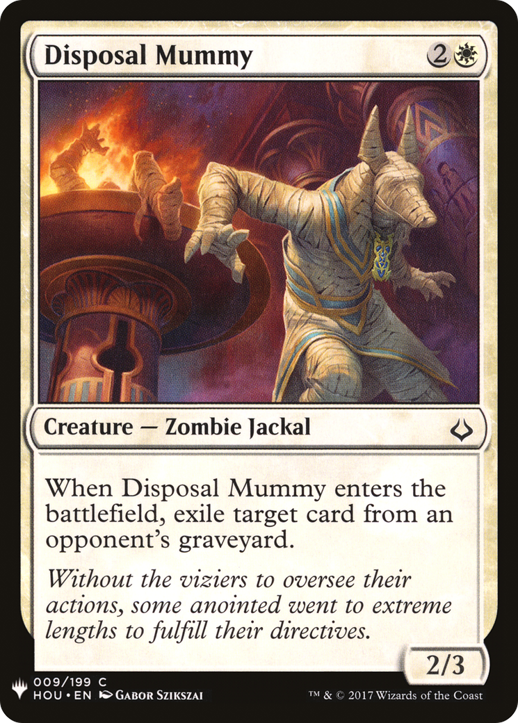 Image of Disposal Mummy (LIST-009) - The List