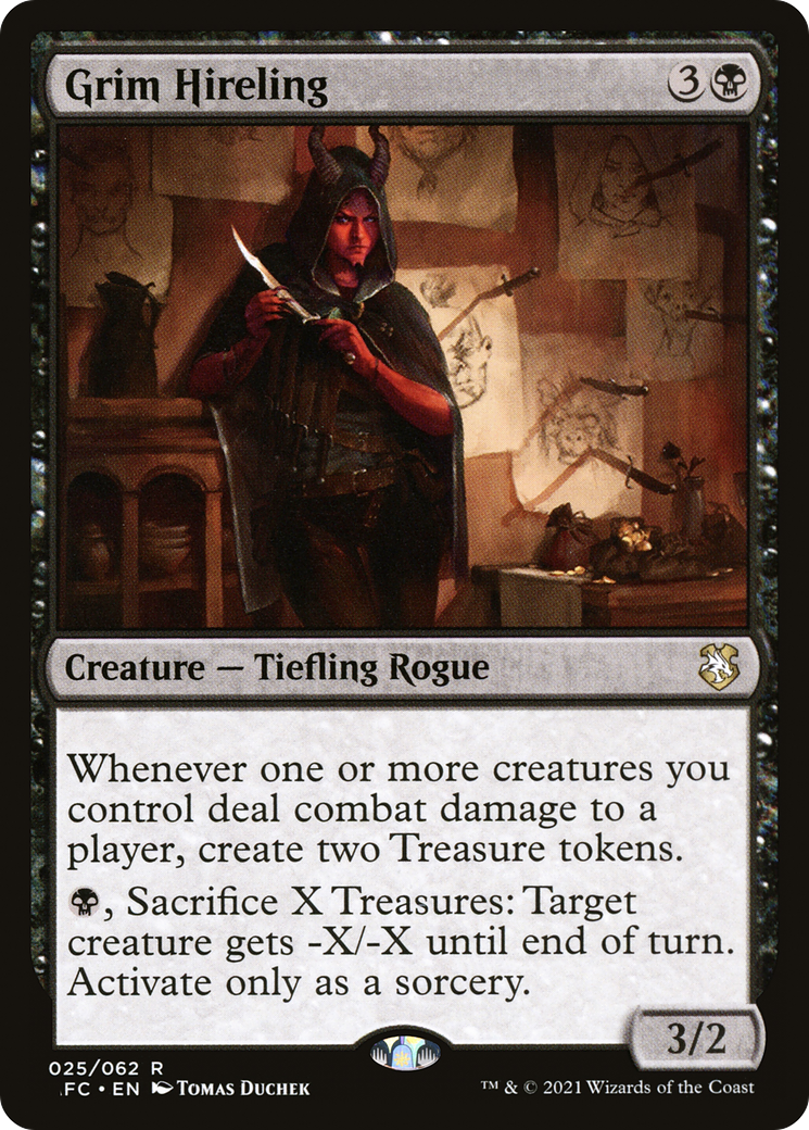 Image of Grim Hireling (AFC-025) - Forgotten Realms Commander