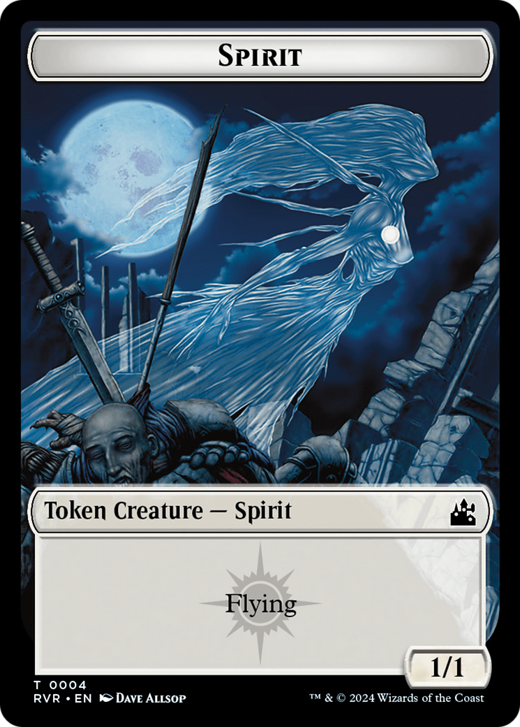Image of Spirit (TRVR-004) - Ravnica Remastered Tokens