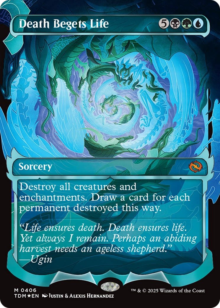 Image of Death Begets Life (Showcase) (TDM-406) - Tarkir: Dragonstorm: (Showcase) Foil