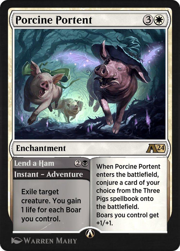 Image of Porcine Portent // Lend a Ham (YWOE-023) - Alchemy: Wilds of Eldraine