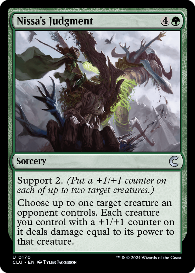 Image of Nissa's Judgment (CLU-170) - Ravnica: Clue Edition