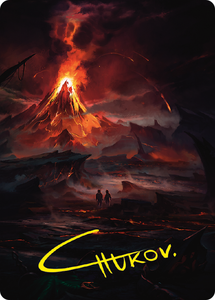 Image of Valley of Gorgoroth // Valley of Gorgoroth (ALTR-080) - Tales of Middle-earth Art Series (Borderless)