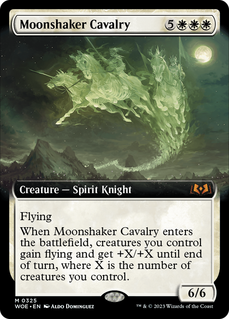 Image of Moonshaker Cavalry (Extended Art) (WOE-325) - Wilds of Eldraine: (Extended Art)