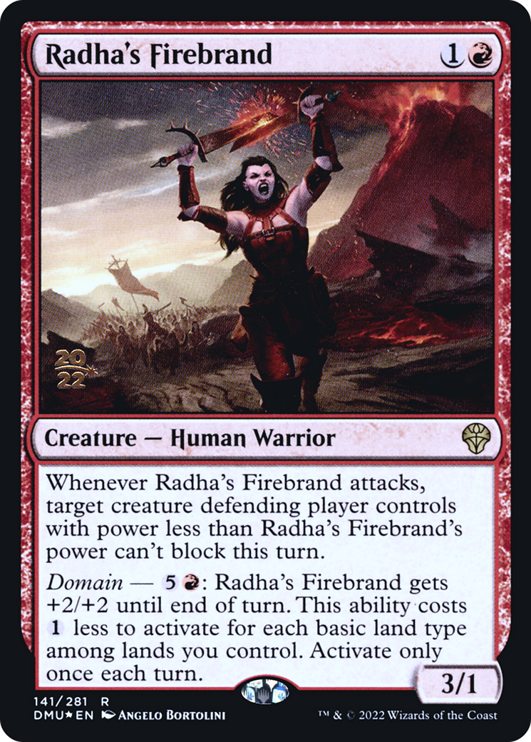 Image of Radha's Firebrand (PRE-141) - Dominaria United Promos Foil