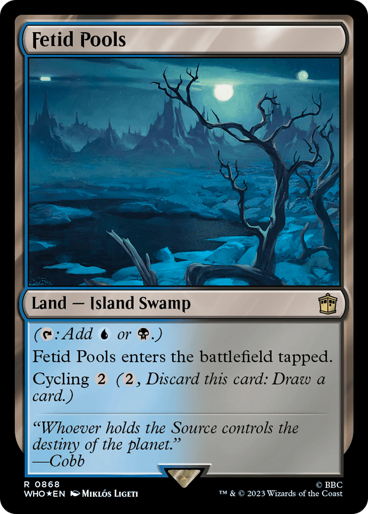 Image of Fetid Pools (Surge Foil) (WHO-868) - Doctor Who Foil