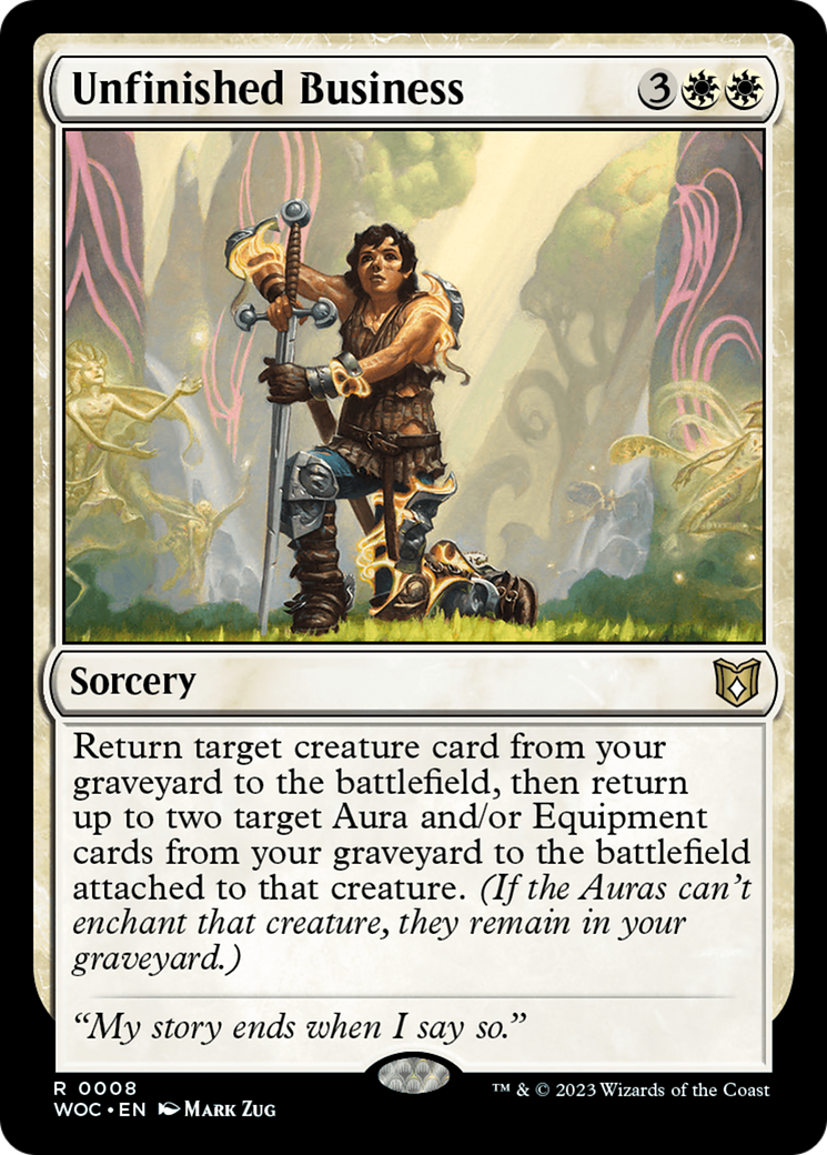 Image of Unfinished Business (WOC-008) - Wilds of Eldraine Commander
