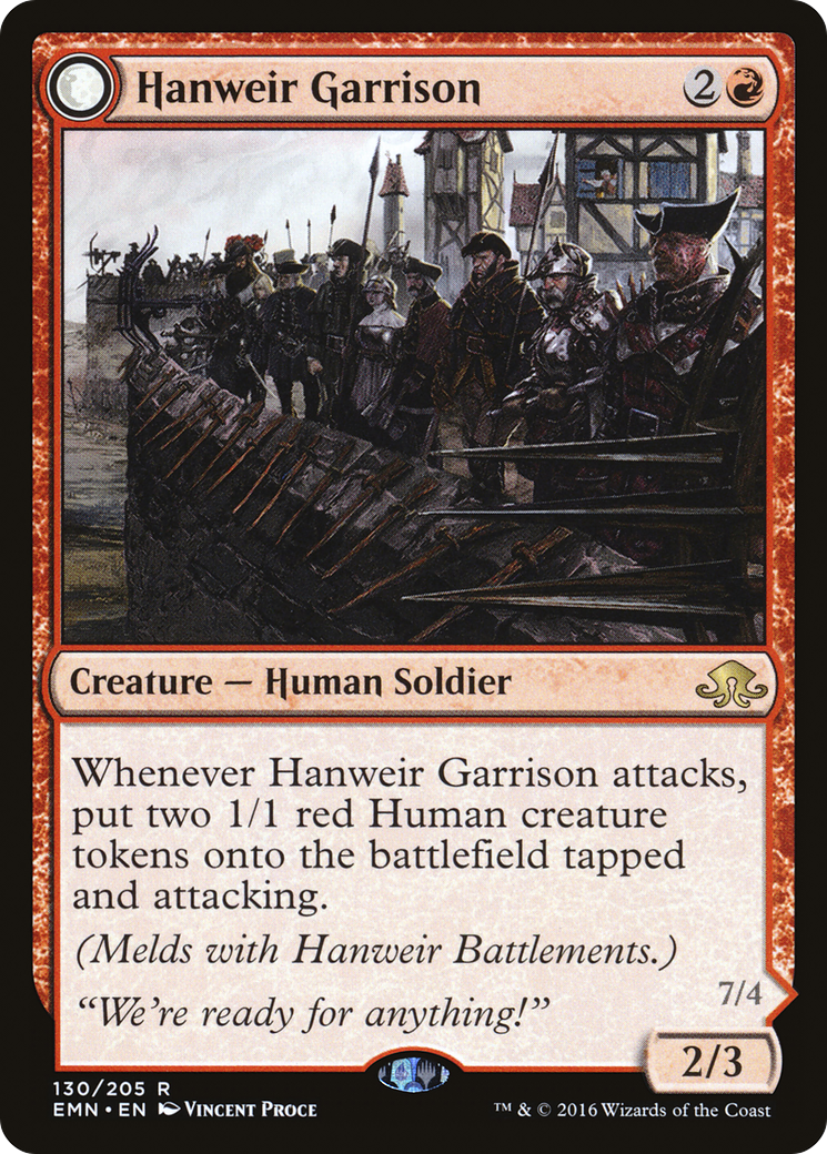 Image of Hanweir Garrison (EMN-130) - Eldritch Moon: (mooneldrazidfc) Foil