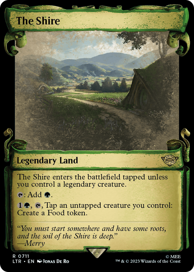 Image of The Shire (Showcase Scrolls) (LTR-711) - The Lord of the Rings: Tales of Middle-earth: (Showcase) Foil