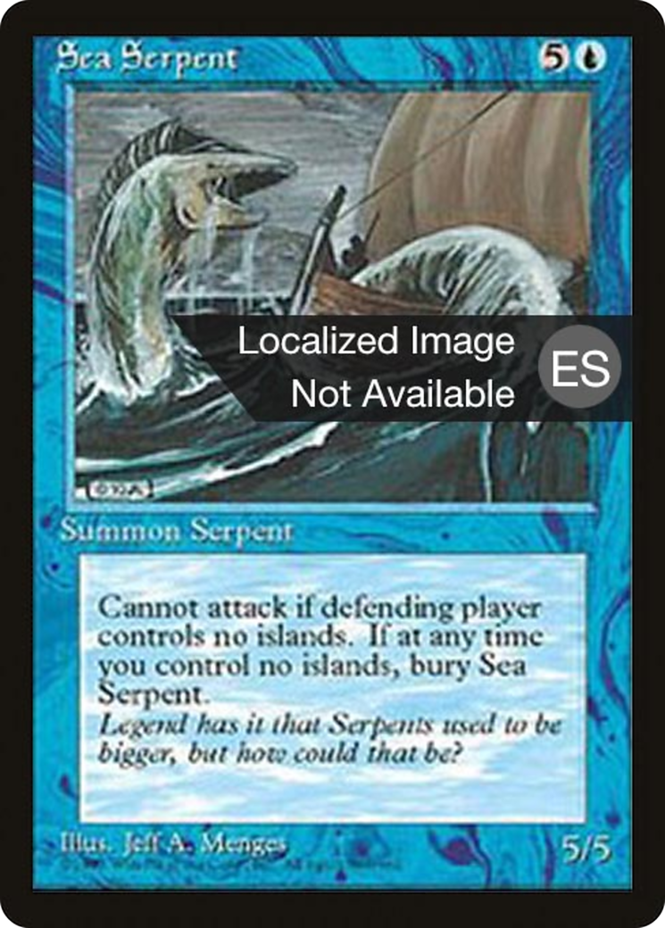 Image of Sea Serpent (4BB-) - Fourth Edition Foreign Black Border