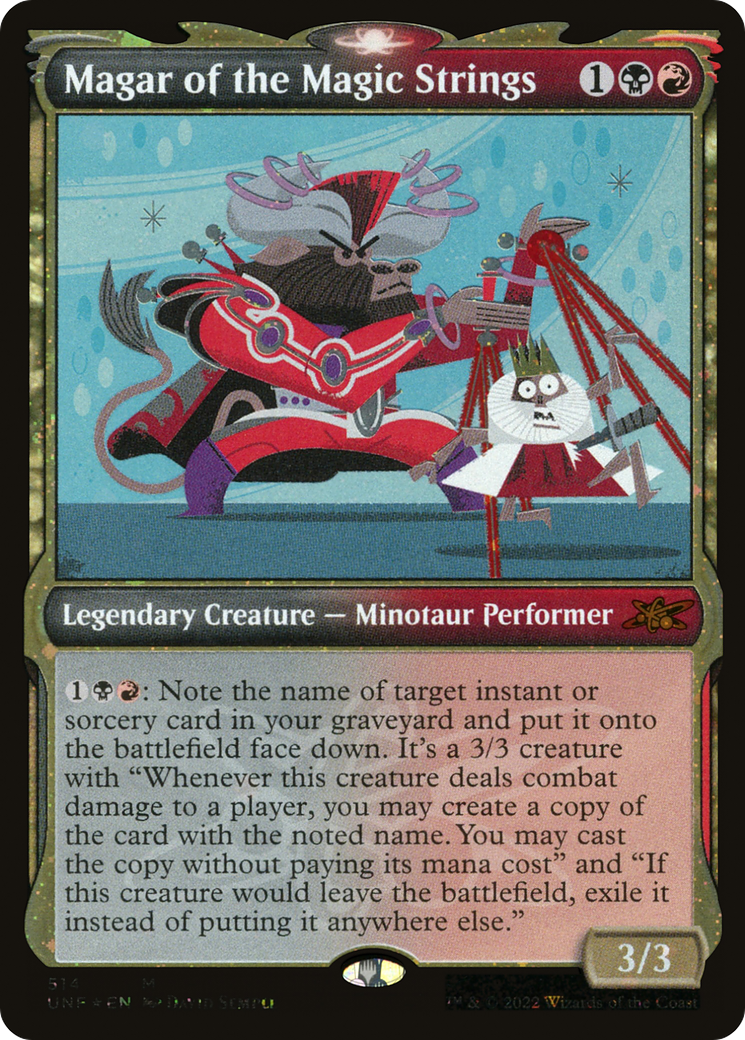 Image of Magar of the Magic Strings (Showcase) (Galaxy Foil) (UNF-514) - Unfinity: (Showcase) Foil