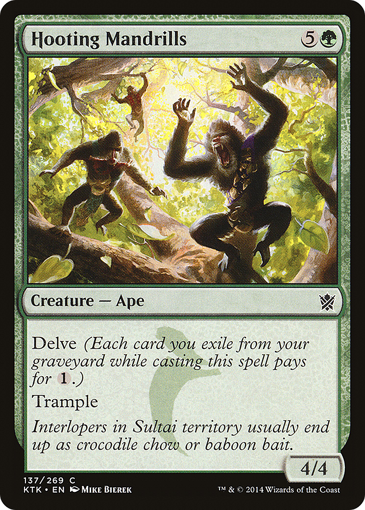 Image of Hooting Mandrills (KTK-137) - Khans of Tarkir Foil