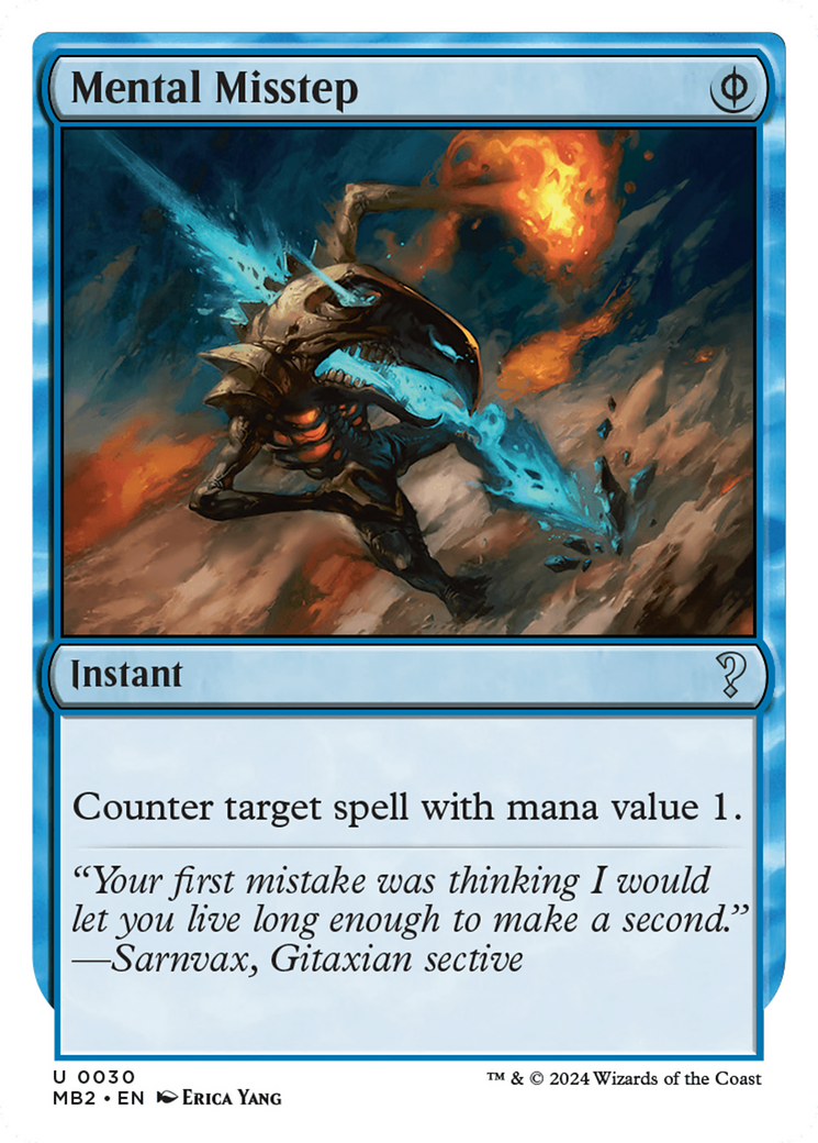 Image of Mental Misstep (White Border) (MB2-030) - Mystery Booster 2