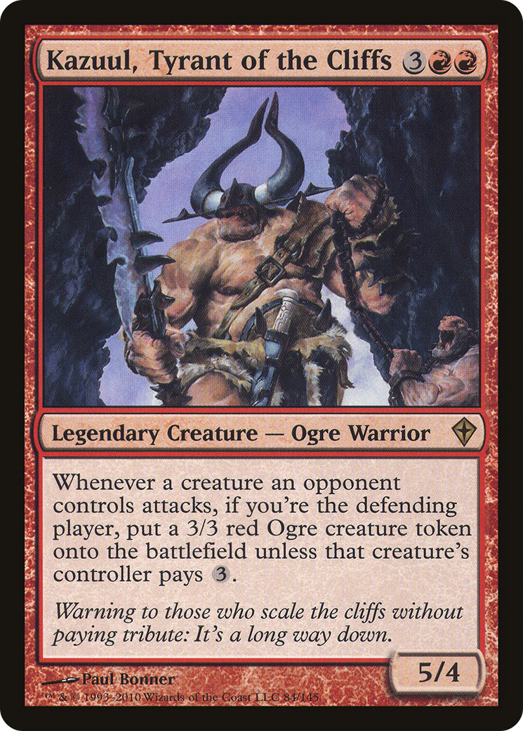 Image of Kazuul, Tyrant of the Cliffs (WWK-084) - Worldwake Foil